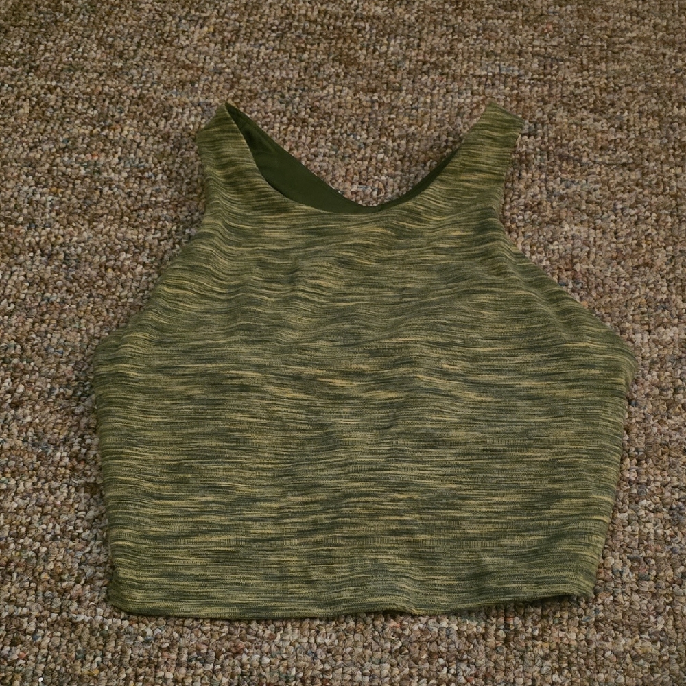 MTA Sport Green Fitted Sports Bra